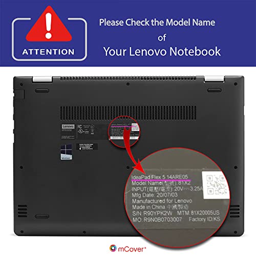 mCover Funda Compatible Solo para portátiles Convertibles Lenovo IdeaPad Flex 5-14ARE05 / 5-14ALC05 / 5-14IIL05 / 5-14ITL05 de 14