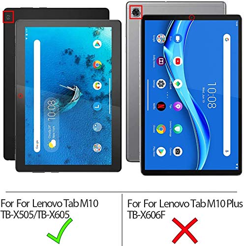 ZhuoFan Funda para Lenovo Tab M10, Case Carcasa Silicona Gel TPU Transparente con Dibujos Antigolpes Smart Cover Piel de Protector Ligera Tableta para Tab M10 TB-X605F TB-X505F 10,1