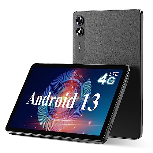 UMIDIGI 2023 Tablet Android 13 10.1 Pulgadas, G3 Tab 3+32GB (Ampliado 256GB), 1200 * 800HD, 4G 1SIM+1SD WiFi+BT 5.0, 6000mAh, 8MP+8MP Desbloqueo Facial/OTG/Type C/GPS/Tablets PC-Negro